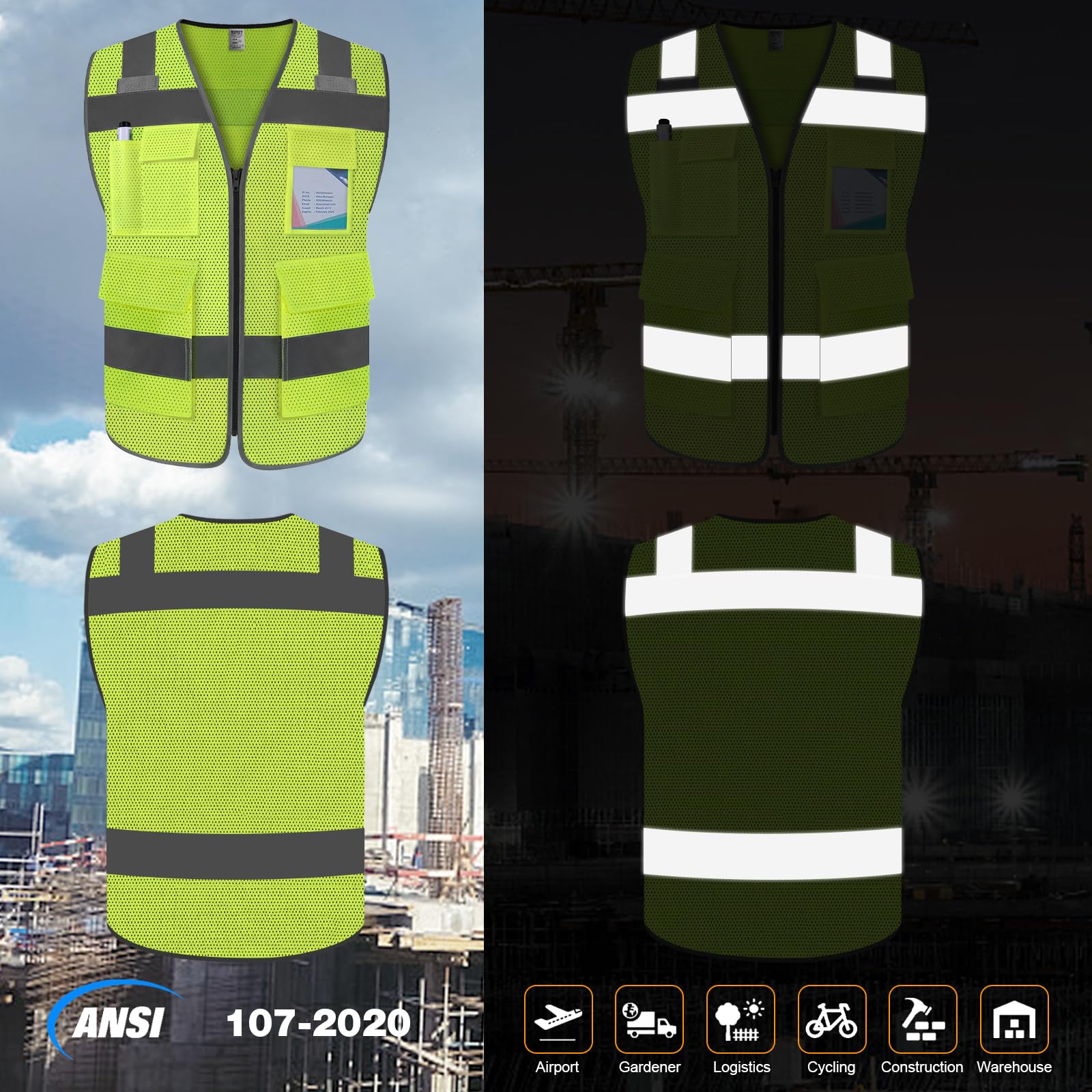 トップス uniform experiment/fishing vest/M OlyljpinZ Men's Fishing Vest with Multi Pockets Summer